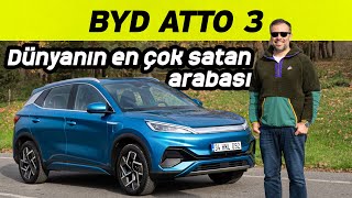 BYD Atto 3 Test Sürüşü 2024  Dünyanın en çok satan elektrikli arabası [upl. by Mandle]