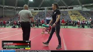 16U 106 Jace Rhodes Sebolt Wrestling Academy Vs Judah Hammen Kaukauna Grappling Ghosts [upl. by Westney]