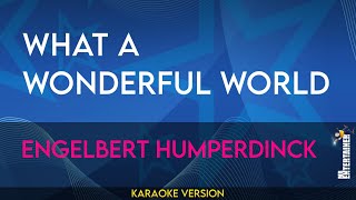 What A Wonderful World  Engelbert Humperdinck KARAOKE [upl. by Ecneps995]