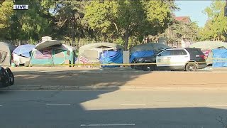 LA City attorney address homeless crisis following fatal stabbing at encampment [upl. by Tsui809]