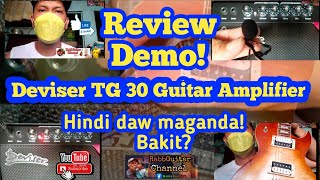 REVIEW AND DEMO OF DEVISER TG 30 GUITAR AMPLIFIER  RABBGUITAR CHANNEL [upl. by Fiertz]