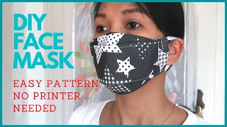 ENG SUB 3D FACE MASK  FACE MASK WITH FILTER  FREE PATTERN [upl. by Adiazteb976]