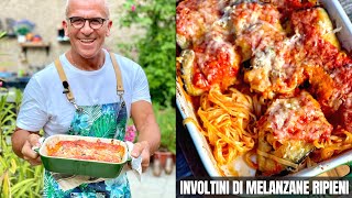 INVOLTINI DI MELANZANE RIPIENE DI PASTA al forno  Chef Max Mariola [upl. by Enniroc504]