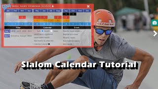 Slalom skateboard Calendar tutorial [upl. by Yehs]