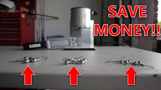 How to POUR your own JIG HEADS to SAVE MONEY EASIEST WAY [upl. by Nyladnohr]