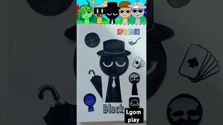 🌈diy sticker🌈 인크레디박스 스프런키 블랙 스티커 Incredibox SPRUNKI Black diy sticker sticker [upl. by Nolur223]