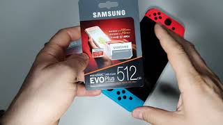 Samsung EVO Plus 512GB U3 memory card microSDXC card  the perfect match for Nintendo Switch [upl. by Elahcar]