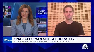 Snap CEO on revenue miss and light guidance [upl. by Auguste]