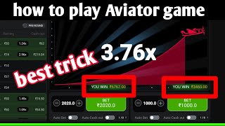 How To Play Aviator Game  How To Play Aviator  Aviator Game  Aviator Game Tricks  Aviator Game [upl. by Haronid]