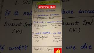 Grammar rules l conditional sentence l ssccgl sscchsl english shorts [upl. by Kcirneh]