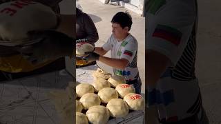 Uzbek food Big 3KG Somsa 😳 food somsa uzbekfood uzbekdish [upl. by Norak819]