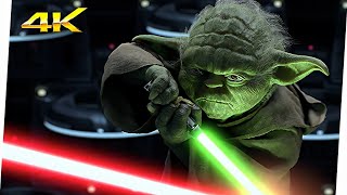 Yoda vs Palpatine  Star Wars La Venganza De Los Sith 2005 Movie Clip 4K Ultra HD LATINO [upl. by Osnofla]