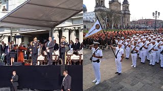 Ejército de Guatemala muestra subordinación y respeto al presidente Bernardo Arévalo 15012024 [upl. by Dehnel]