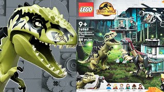 LEGO Jurassic World Giganotosaurus amp Therizinosaurus Attack 76949  Owen Grady  Timelapse Unboxing [upl. by Anaul]