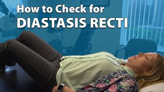 How to Check for Diastasis Recti [upl. by Riocard]