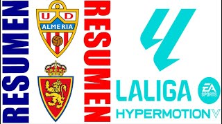 Real Zaragoza vs UD Almería 12 Resumen  La Liga 2  20242025 [upl. by Brindell]