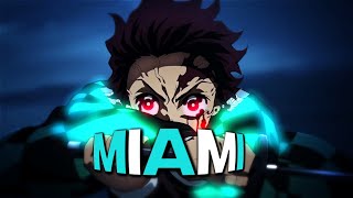 「Miami 👺」Demon Slayer「AMVEDIT」4K [upl. by Sankey]