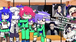 saiki k react to yn as saiki sister  Shinobu kocho  angst  lazy  read desc [upl. by Noak]