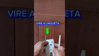 Como virar a lingueta da da fechadura short [upl. by Blisse671]