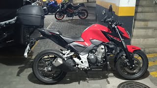 CB 300 F Twister 2023 com suporte de Baú Scam Fiberforce [upl. by Ebsen]