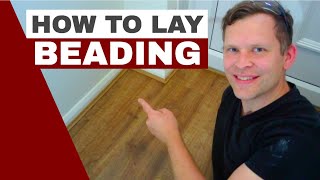 DIY  How to lay laminate floor beading [upl. by Diann]