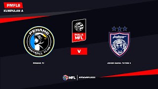 LIVE  PENANG FC vs JOHOR DARUL TAZIM II  PIALA MFL 2023 PMFL8 [upl. by Ahsikam]