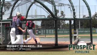 Bobby Dalbec Prospect Video 3b University of Arizona [upl. by Elianora]