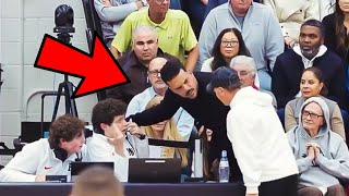 Matt Barnes Tries To Intimidate Student Announcer After His Son Gets a Tech [upl. by Sakul]