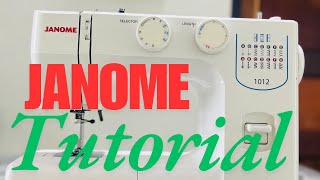 How to use basic janome sewing machine  janome sewing machine tutorial [upl. by Binny519]