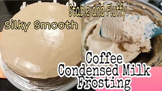 How to make a Coffee Condensed Milk Frosting l Condensed Milk Frosting l Recipe Pinas By Elcee [upl. by Lekcim]