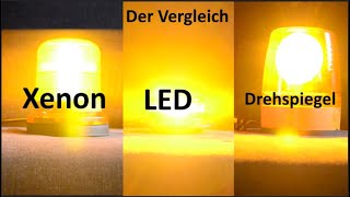 Xenon vs LED vs Drehspiegel  Der Vergleich Kennleuchten im Vergleich [upl. by Januisz]