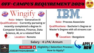 OffCampus Hiring😍 Software Engineer Job Opportunities for Fresher  Salary 4LPA🔥 jobswithshubham [upl. by Zannini]