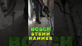 Bosch Stemmhammer in Aktion DIY Zementestrich mühelos entfernen diy bosch handwerk [upl. by Htebazile173]