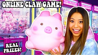 I PLAYED AN ONLINE CLAW MACHINE AND WON REAL PRIZES [upl. by Zurc969]