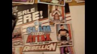 WWE SLAM ATTAX REBELLION CARDS 10 PACK OPENING [upl. by Yellehs]