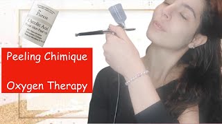 Je fais mon propre Peeling Chimique sur le visage a la maison et soin a loxygène Acide Glycolic [upl. by Aguie]