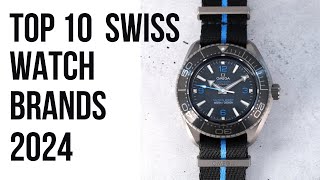 Top 10 Swiss Watch Brands 2024  Top 10 Watch Brands in Switzerland 2024 [upl. by Ardiedak]