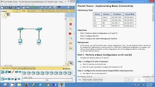 2325 Packet Tracer – Implementing Basic Connectivity [upl. by Thedric]