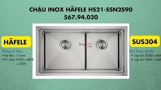 Chậu rửa chén Hafele HS21 SSN2S90 56794030 [upl. by Beedon]