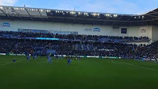 Coventry City vs Leicester City  Aftermath of 3rd goal and final whistle [upl. by Eidoow]