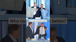 UNC AD Bubba Cunningham with a special gift for Belichick [upl. by Aelyk312]