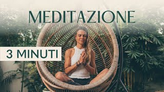 Breve meditazione guidata  3 minuti [upl. by Yelloh990]