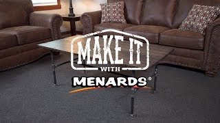 Industrial Pipe Coffee Table  Make It With Menards [upl. by Cheyne]