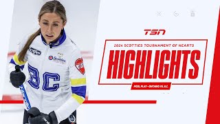 2024 SCOTTIES TOURNAMENT OF HEARTS HIGHLIGHTS Pool Play  Ontario vs British Columbia [upl. by Marylynne]