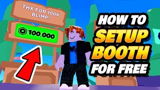 How to Setup Pls Donate Booth for Free  Get Robux Donations [upl. by Einon]