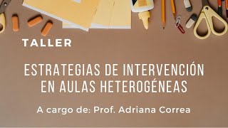 Estrategias de intervención en aulas heterogéneas [upl. by Bastian]