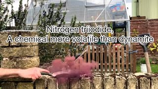 Nitrogen Triiodide from ammonia solution and iodine [upl. by Goltz]