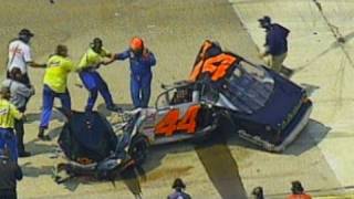 Mike Harmons Car Torn Apart in Crash at Bristol O [upl. by Garzon524]