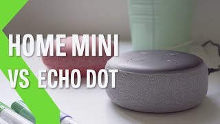 Google Home Mini vs Amazon Echo Dot ¿Cuál es el mejor MINI altavoz inteligente de los dos [upl. by Noiram368]