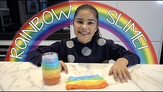 Making Rainbow Slime  Graces Room [upl. by Avraham581]